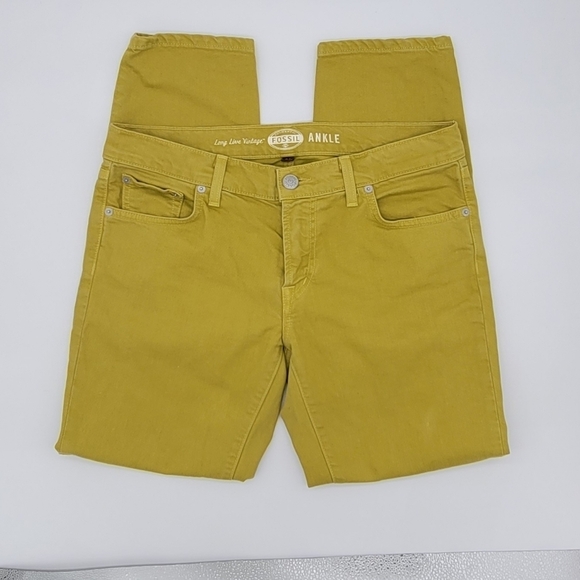 Fossil Denim - Fossil Ankle Green Denim Jean 32x27